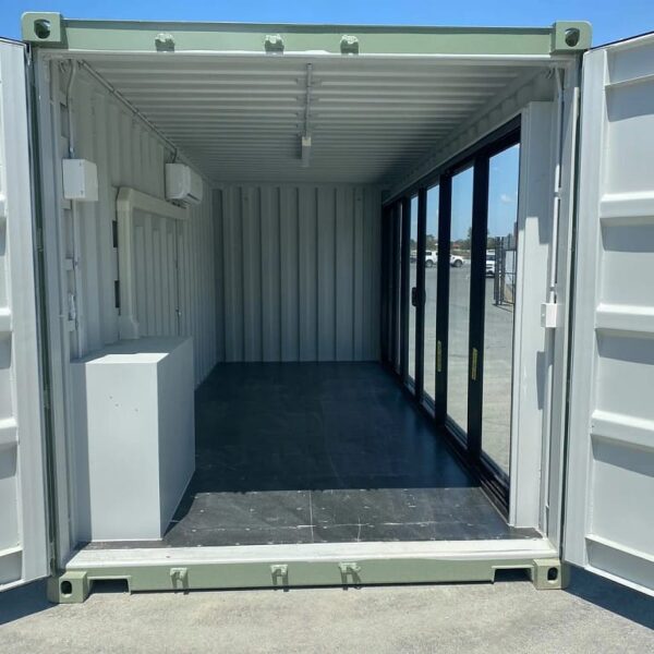 Modified 20ft Container with Glass door & Ac - Image 6